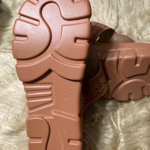 PLATFORM FLIP FLOP SOFT WEDGE BOHEMIAN THONG SANDALS, HIPPIE, CHICS, WOMEN - Picture 6 of 13